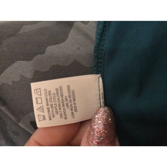 Charmed Hearts Dark Forest Green 3 Tiered Ruffle Mini Dress, Long Sleeves, Smock - Picture 11 of 11